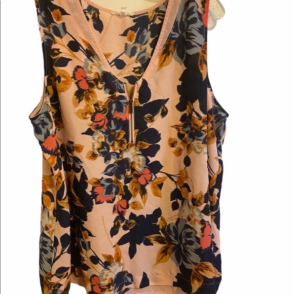 bright pink floral top